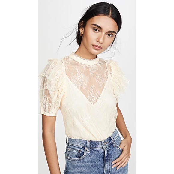 Free People Tops - Free People NWT Secret Admirer Lace Top M